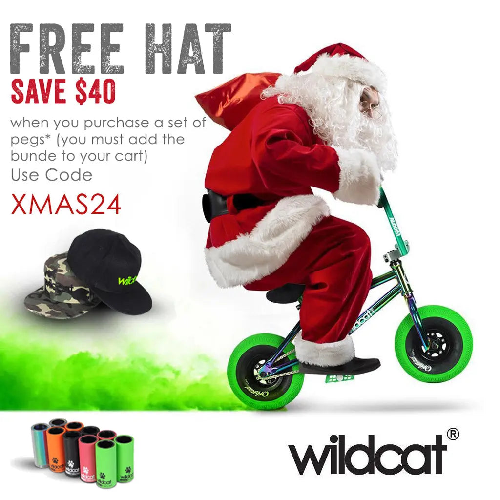 Pegs and Hat Bundle Wildcat Mini BMX