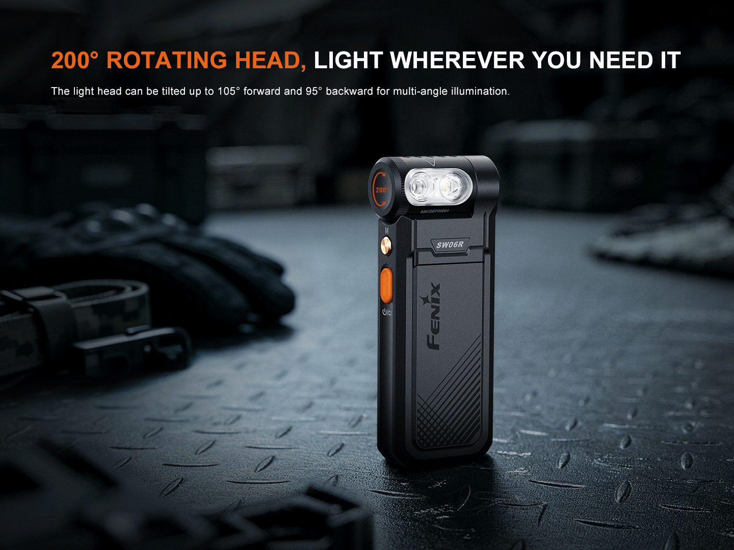Fenix SW06R Multipurpose Pivoting Clip-On Light Fenix Store