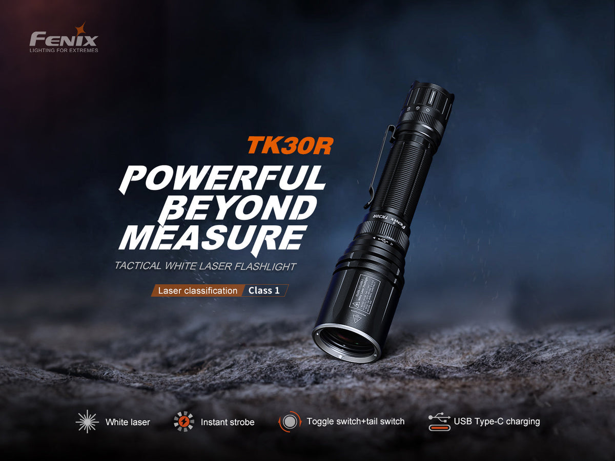 Fenix TK30R Tactical White Laser Rechargeable Flashlight Fenix Store