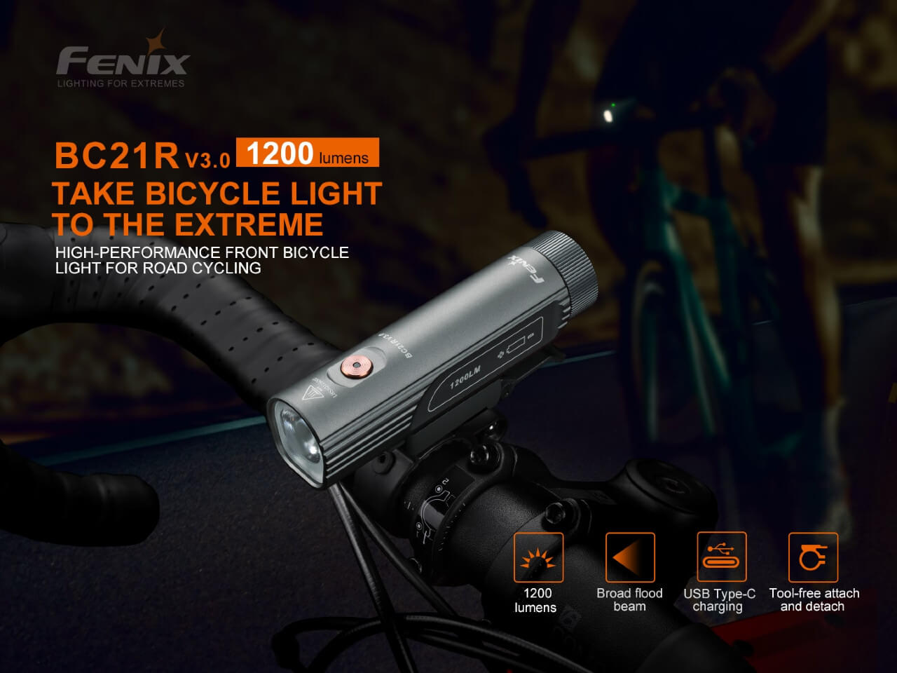 Fenix BC21R V3.0 LED Bike Light - Discontinued Fenix Store
