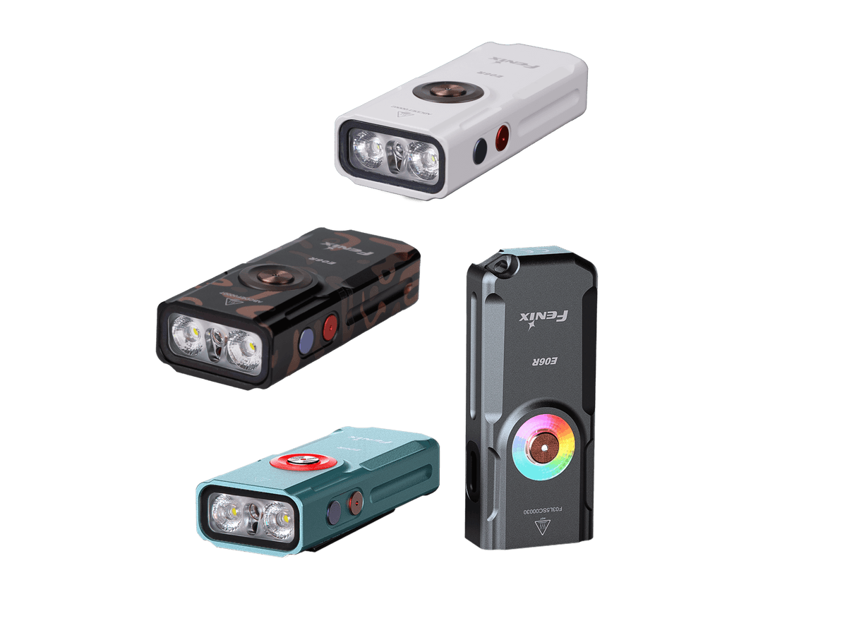 Fenix E06R Keychain Light with White, UV, and Red Laser Lights Fenix Store