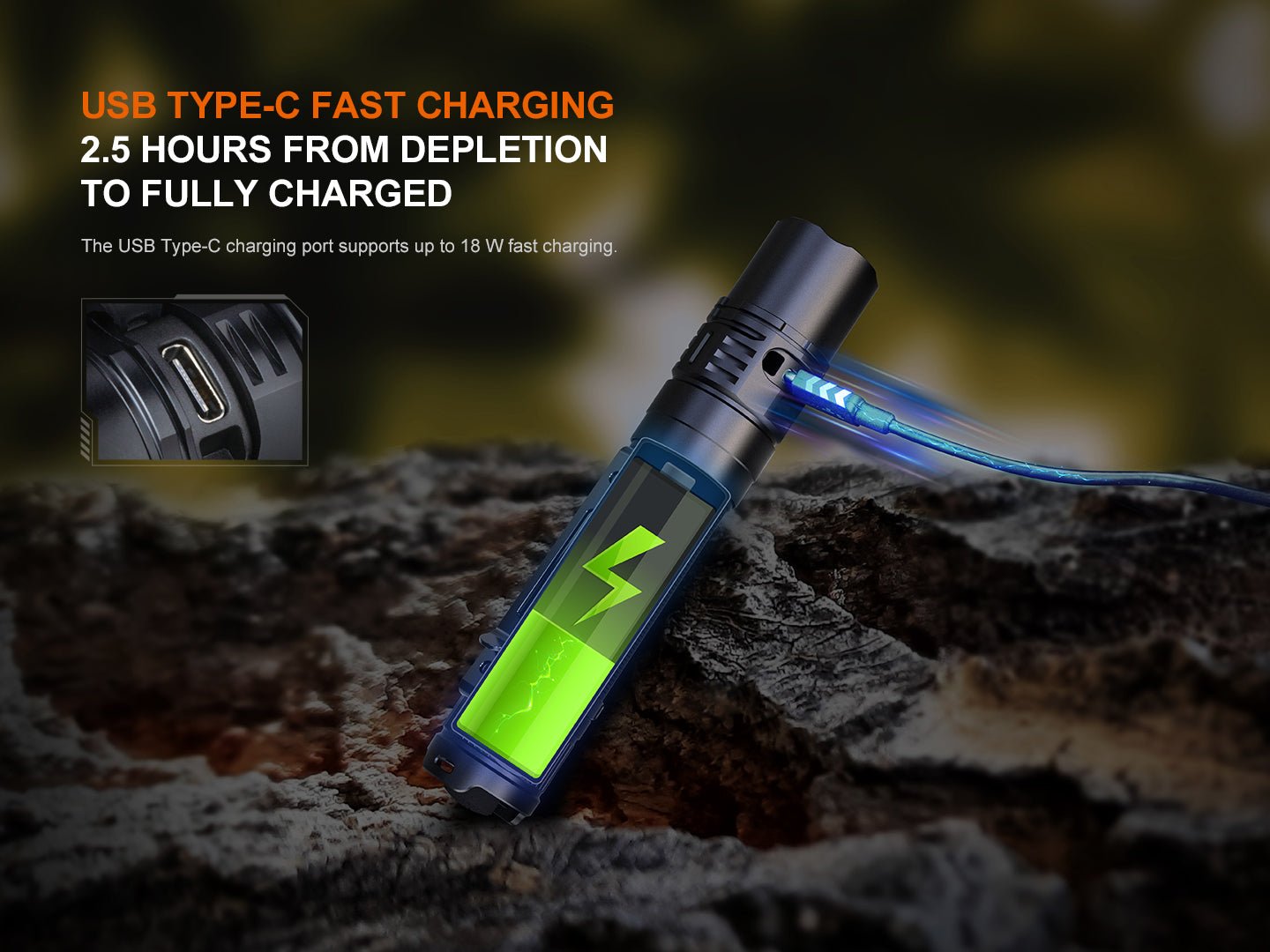 Fenix PD36R V2 Compact Rechargeable Tactical Flashlight - 1700 Lumens Fenix Store