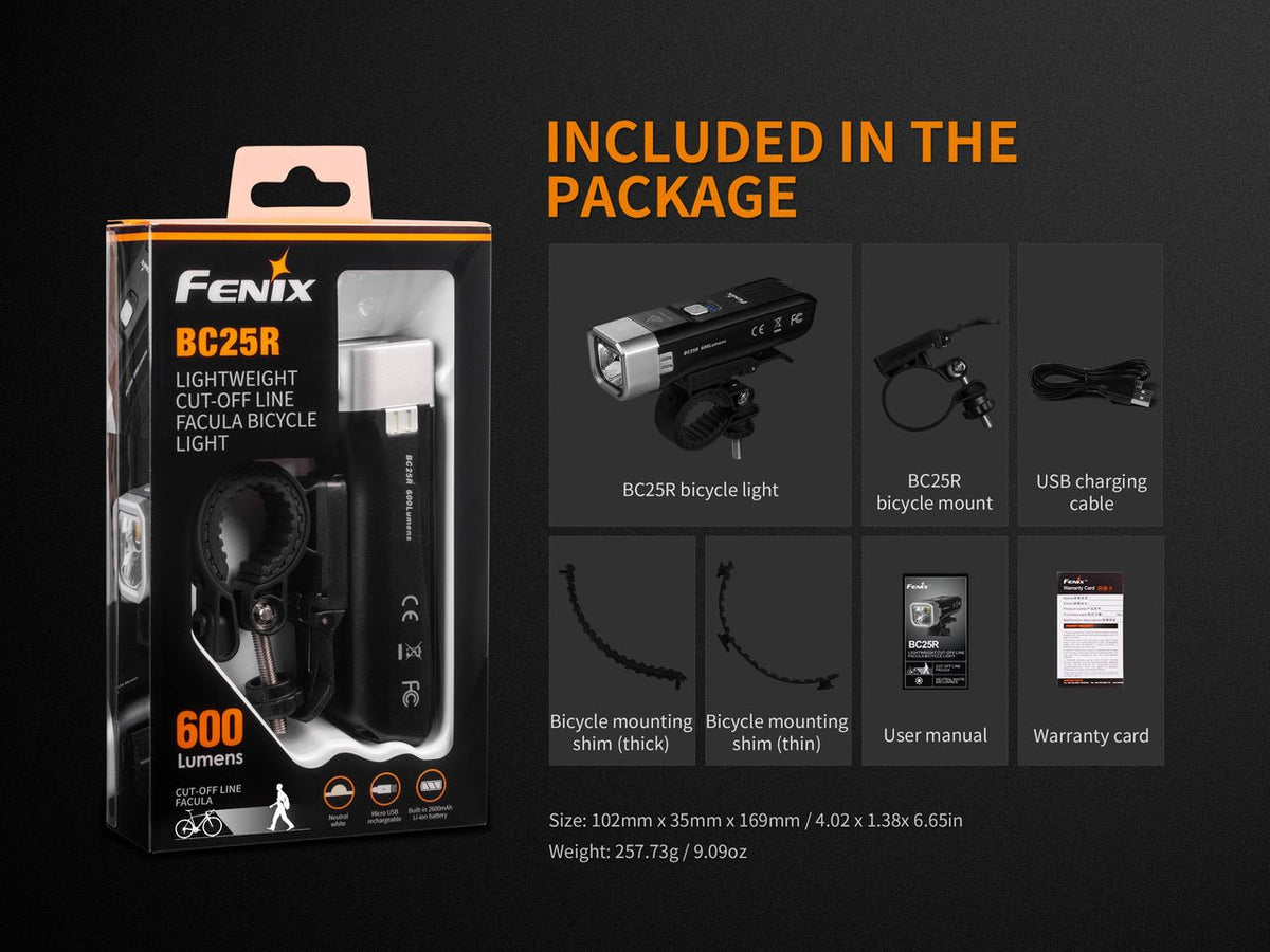 Fenix BC25R LED Bike Light Fenix Store