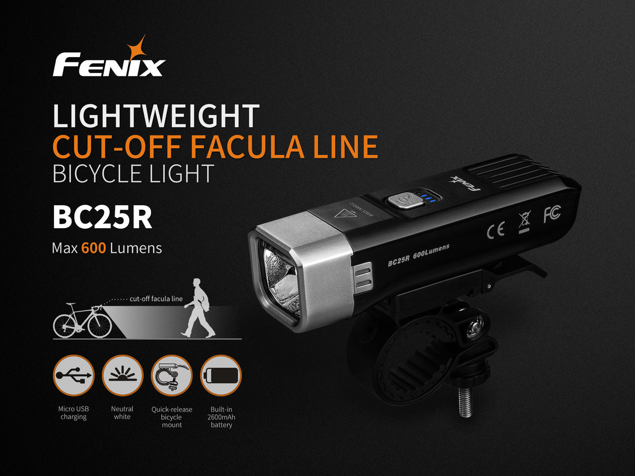 Fenix BC25R LED Bike Light Fenix Store