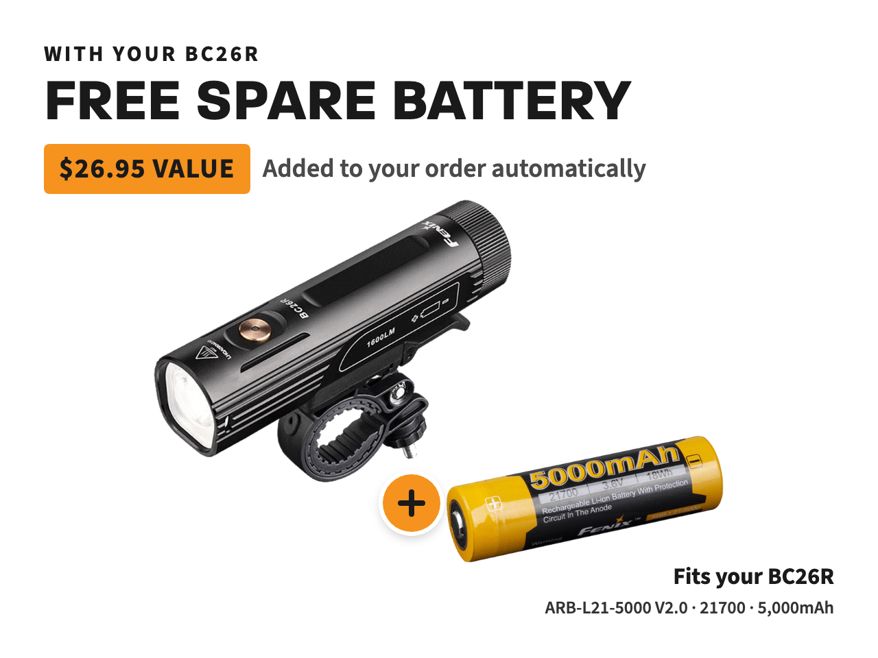 Fenix BC26R LED Bike Light Fenix Store