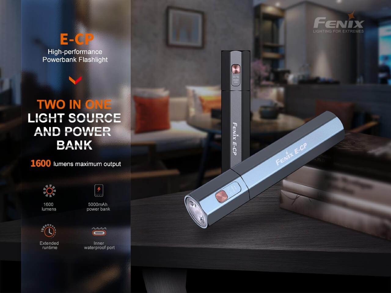 Fenix E-CP 1600-lumen LED Flashlight/Powerbank Fenix Store