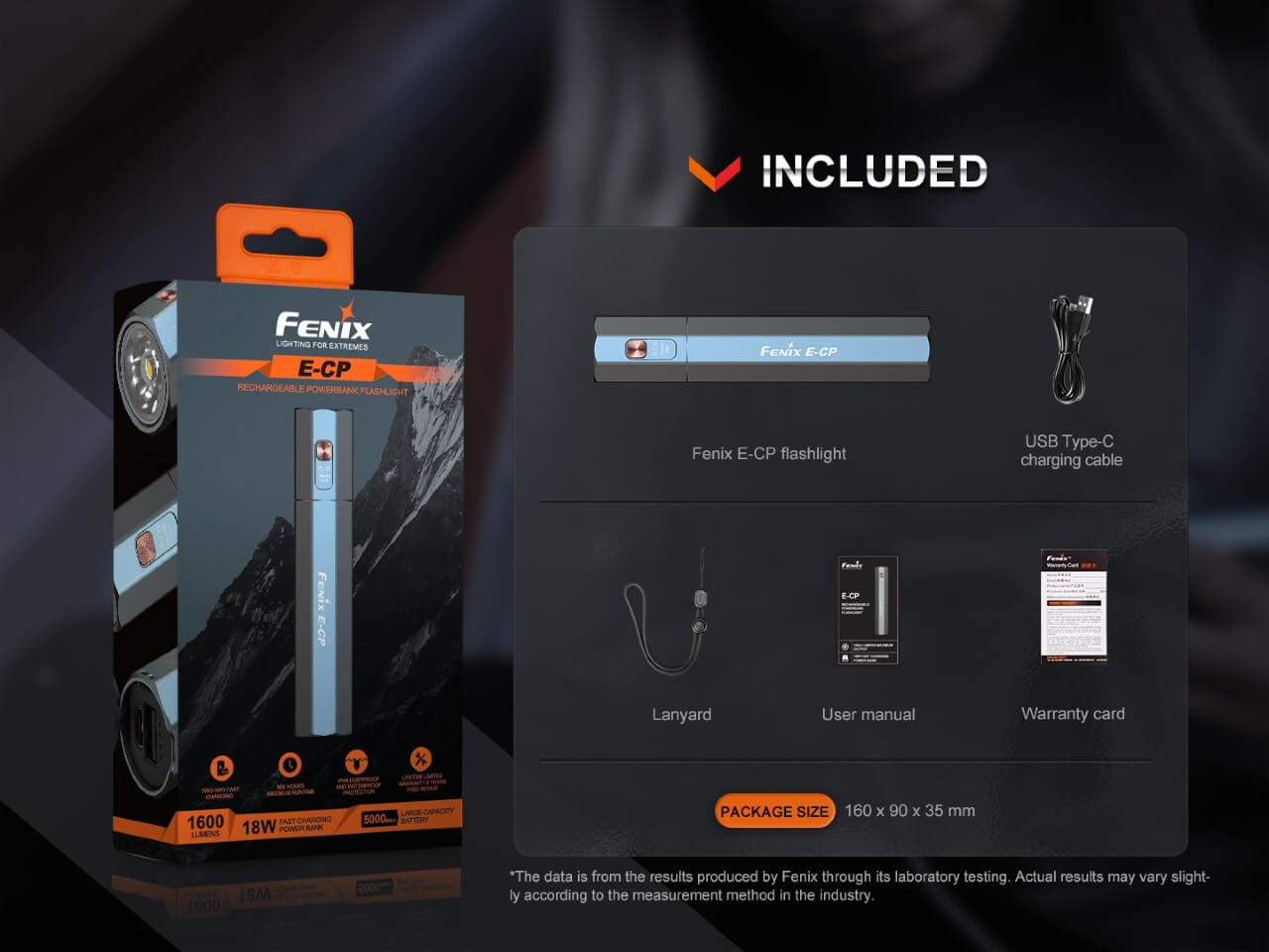 Fenix E-CP 1600-lumen LED Flashlight/Powerbank Fenix Store