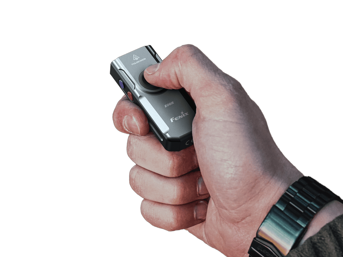 Fenix E06R Keychain Light with White, UV, and Red Laser Lights Fenix Store