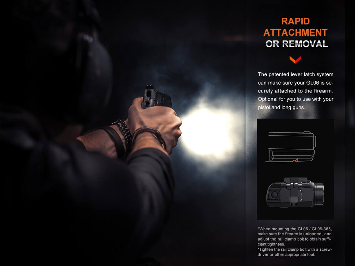 Fenix GL06 Pocket Pistol Tactical LED Light - 600 Lumens Fenix Store