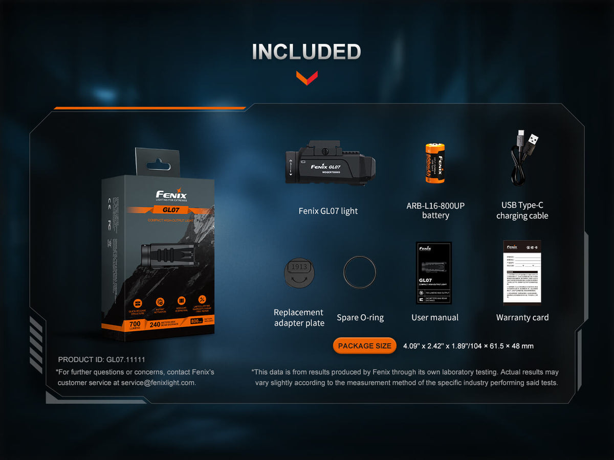 Fenix GL07 Quick Release Weapon Light Fenix Store