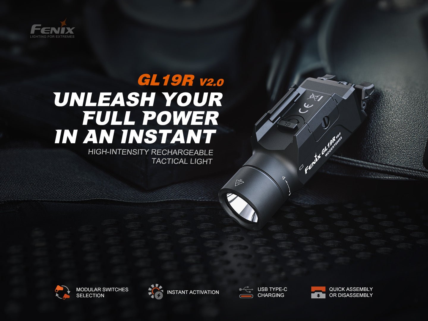 Fenix GL19R V2 Modular Switch Mounted Light Fenix Store