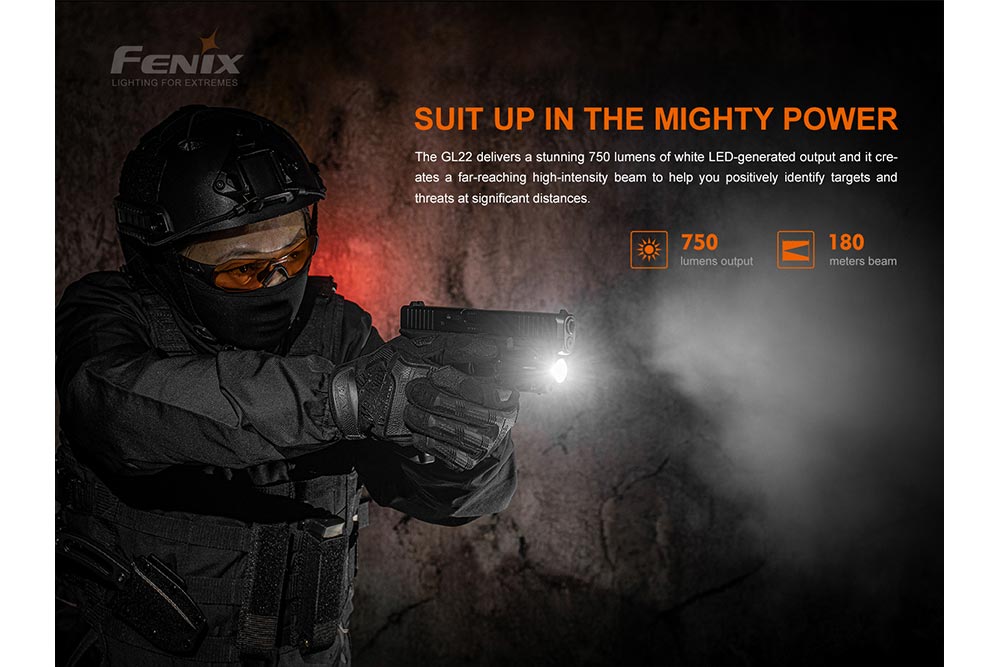 Fenix GL22 Tactical LED Light with Red Laser Fenix Store