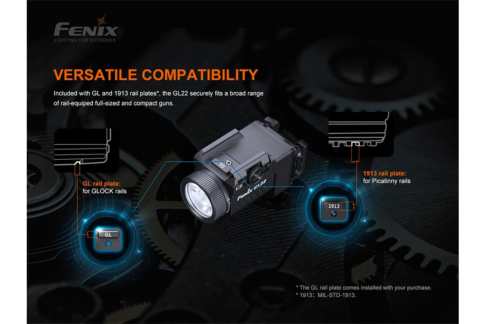 Fenix GL22 Tactical LED Light with Red Laser Fenix Store