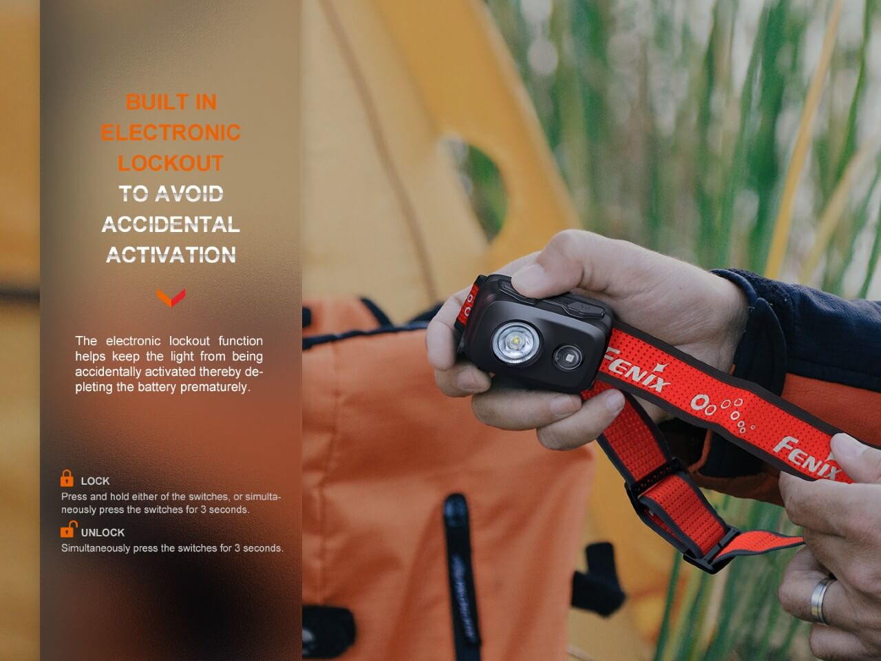 Fenix HL16 Lightweight Outdoor Hiking LED Headlamp Fenix Store
