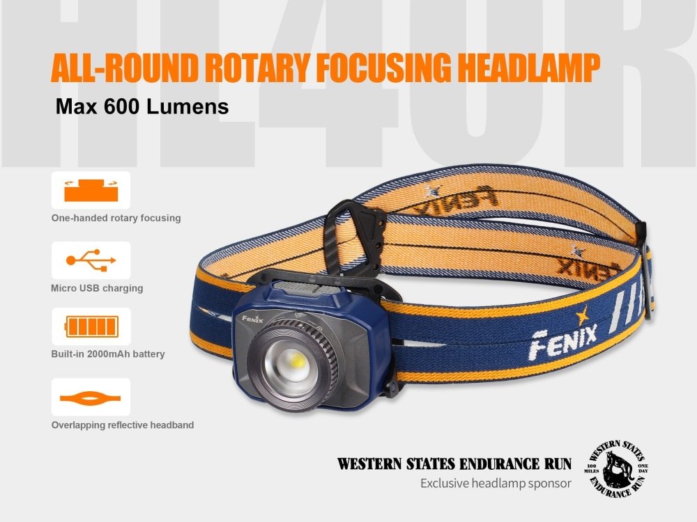 Fenix HL40R Focusable USB Rechargeable LED Headlamp Fenix Store