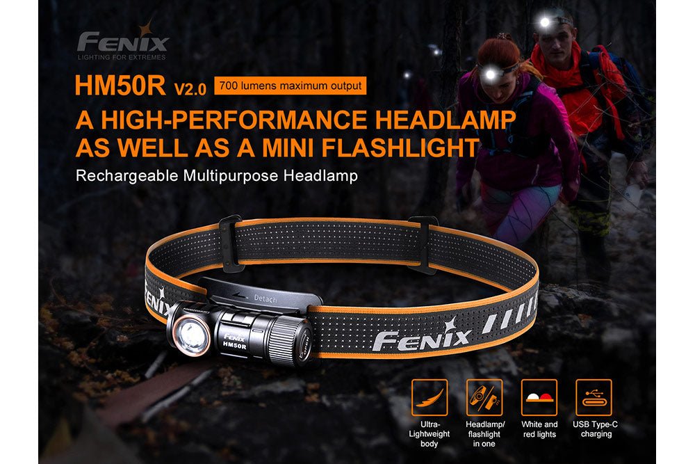 Fenix HM50R V2.0 LED Headlamp - 700 Lumens Fenix Store