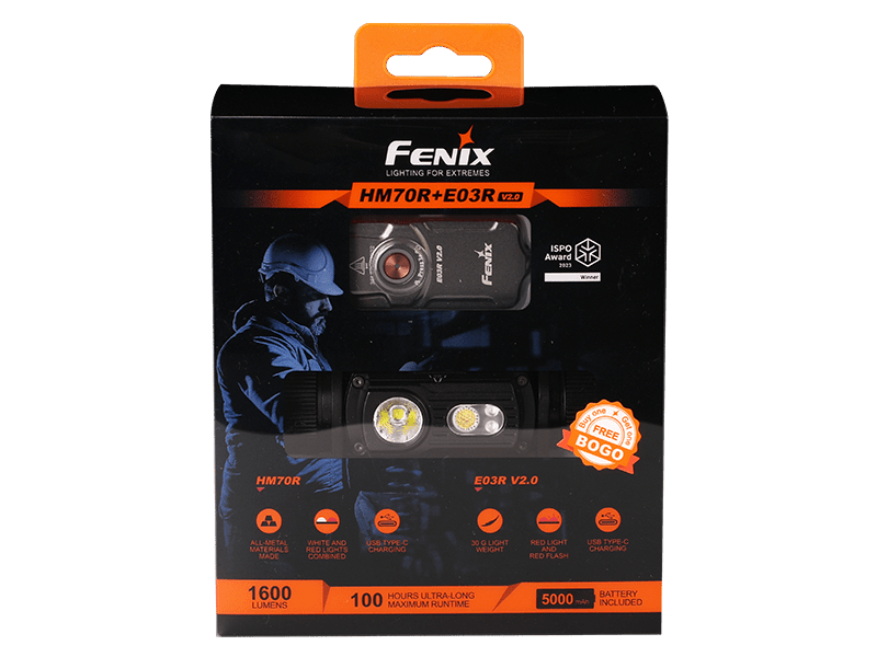 Fenix HM70R Rechargeable LED Headlamp - 1600 Lumens Fenix Store