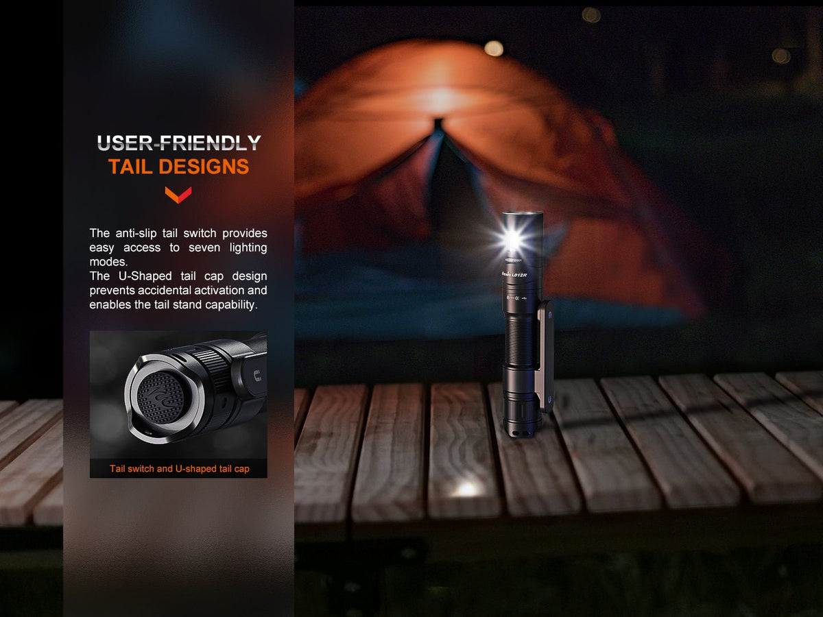 Fenix LD12R Dual Light Flashlight - 600 Lumens Fenix Store