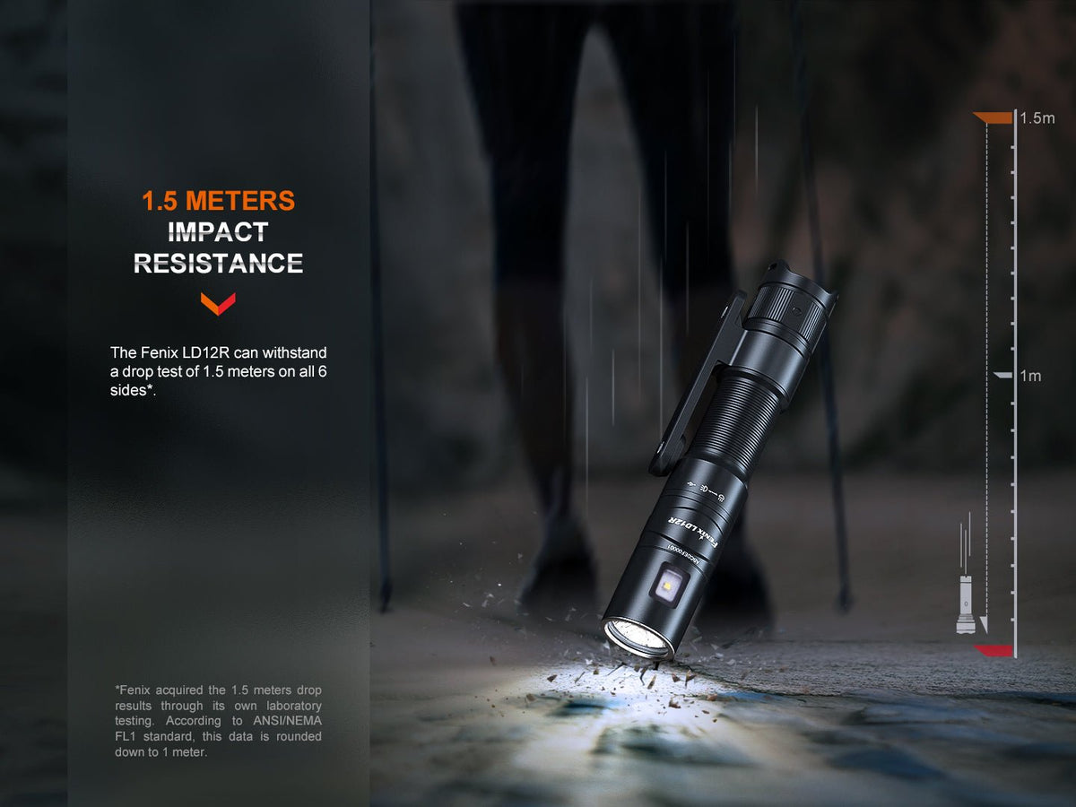 Fenix LD12R Dual Light Flashlight - 600 Lumens Fenix Store
