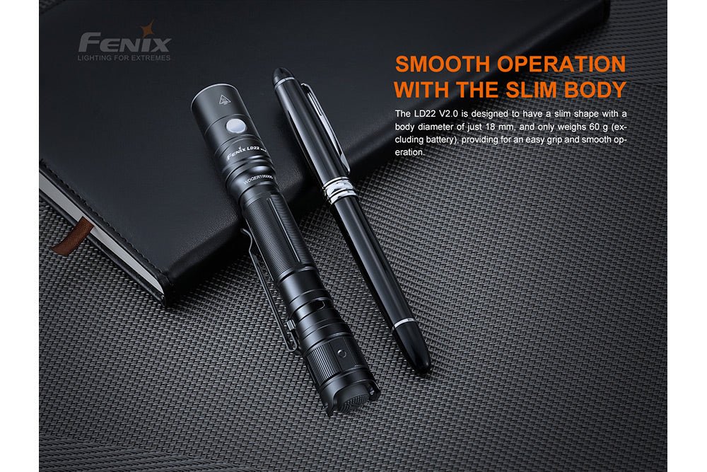 Fenix LD22 V2 Compact LED Flashlight - 800 Lumens Fenix Store