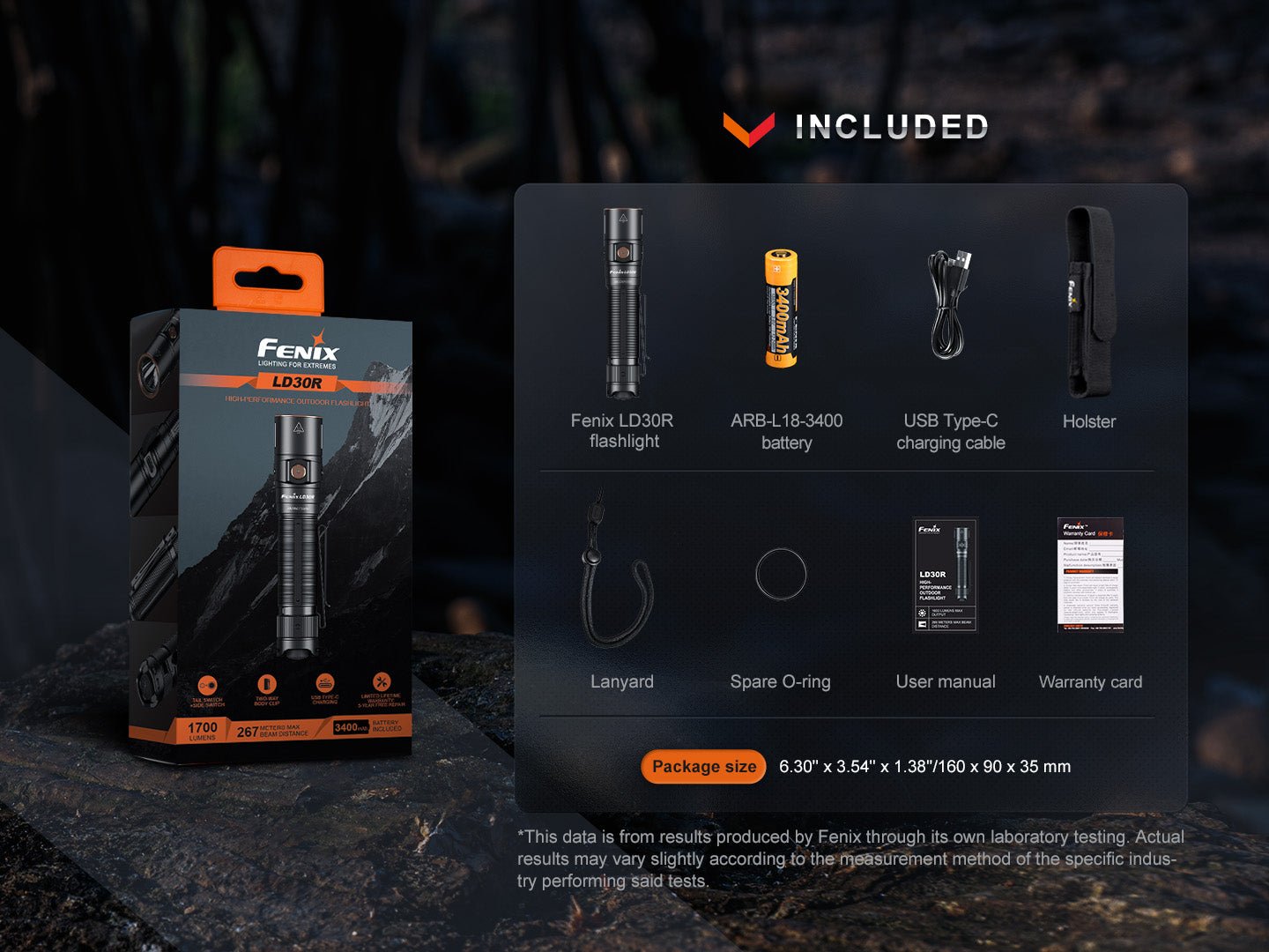 Fenix LD30R High-Performance Lightweight Flashlight Fenix Store