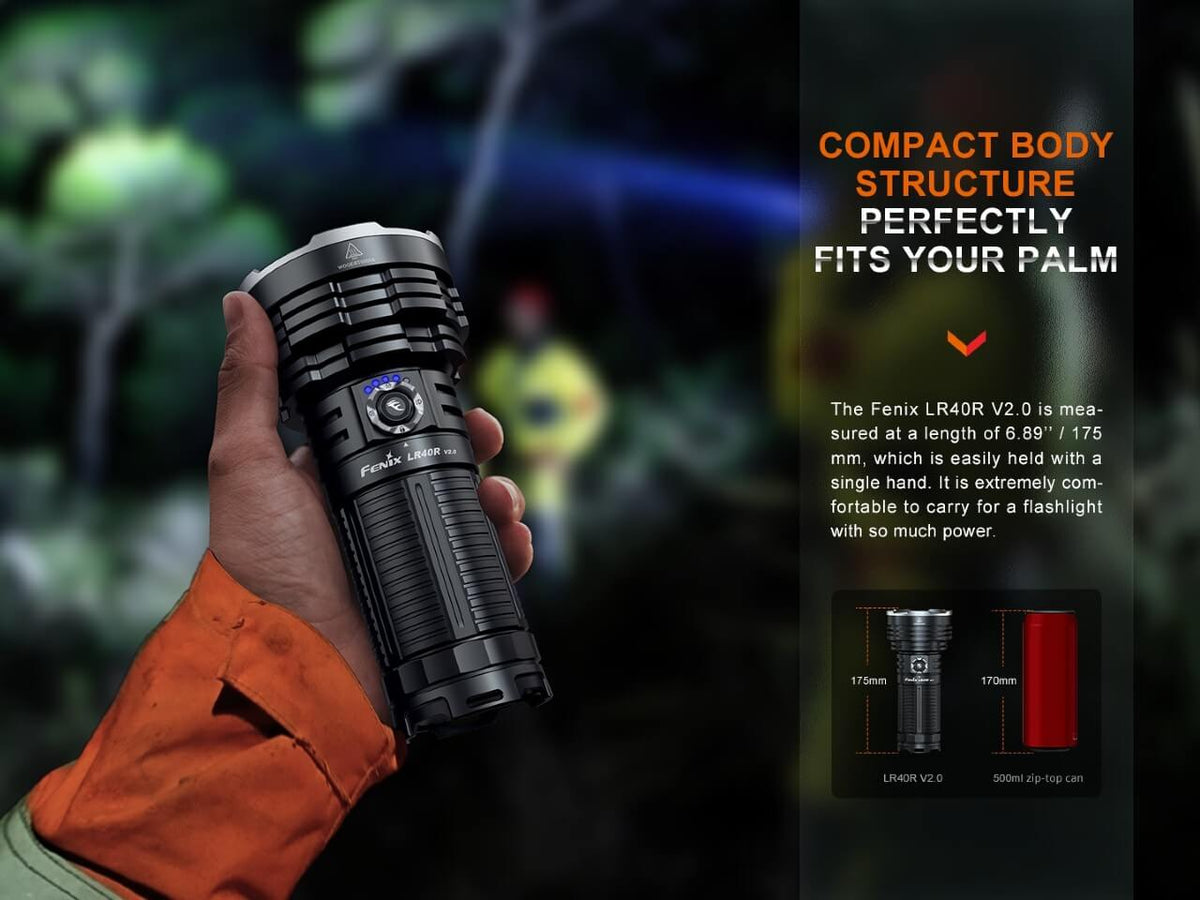 Fenix LR40R V2.0 Rechargeable LED Searchlight Fenix Store