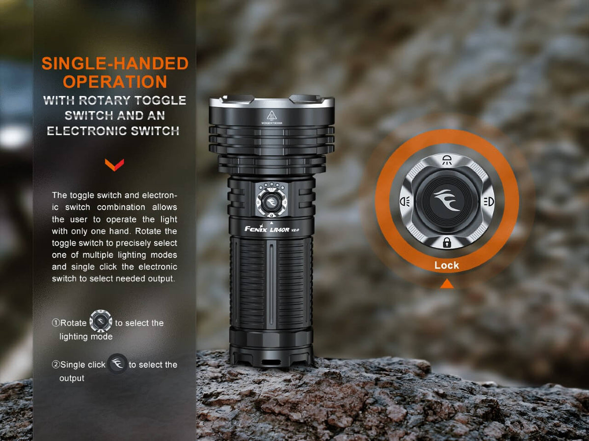 Fenix LR40R V2.0 Rechargeable LED Searchlight Fenix Store