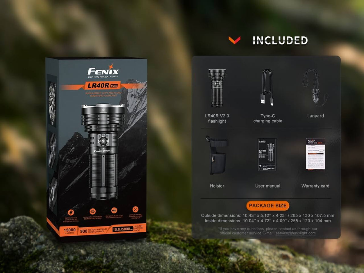 Fenix LR40R V2.0 Rechargeable LED Searchlight Fenix Store