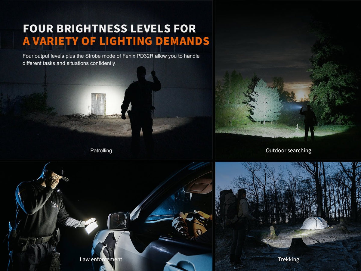 Fenix PD32R Rechargeable Silent Switch LED Flashlight Fenix Store