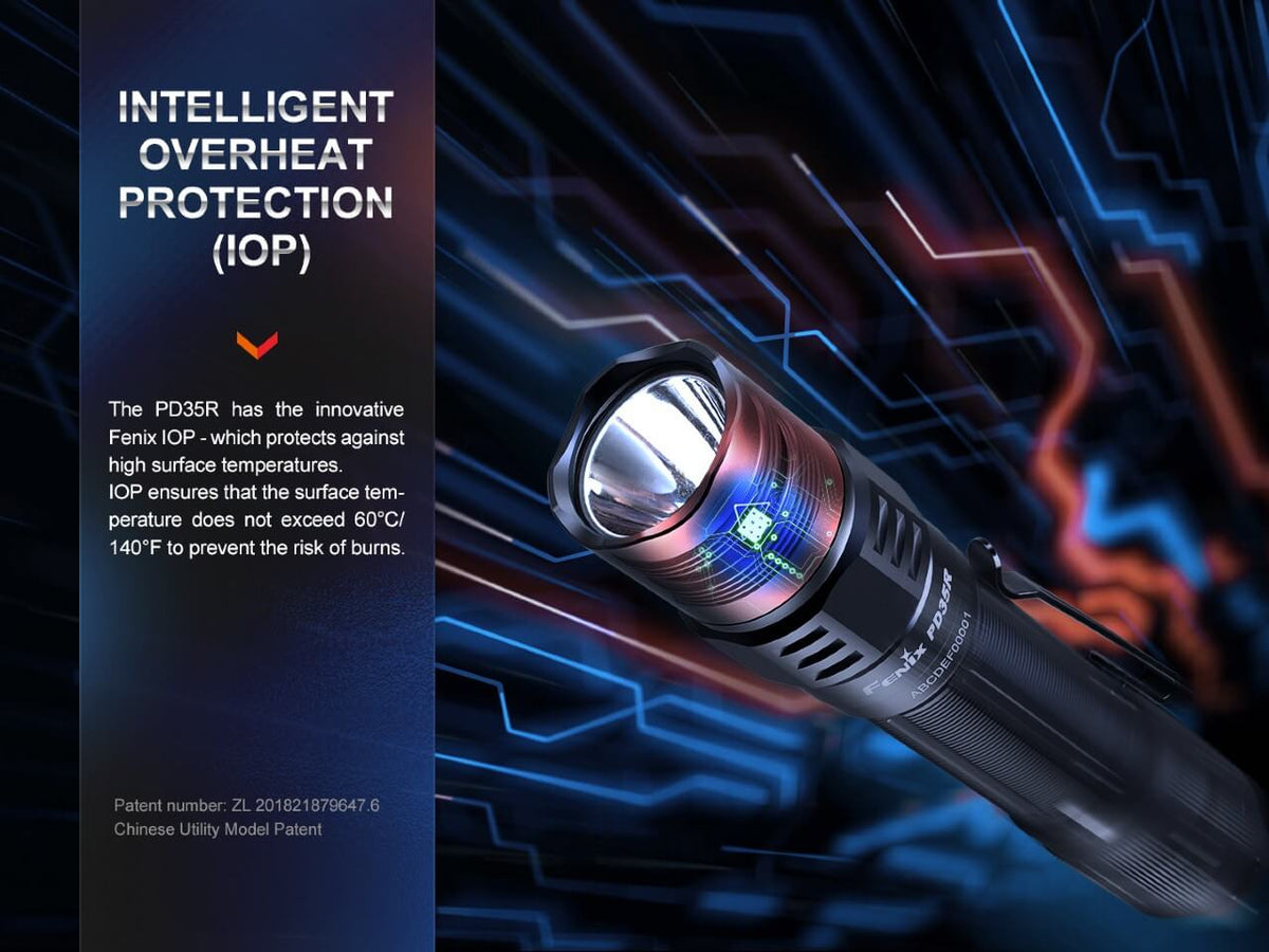 Fenix PD35R Compact Rechargeable Tactical Flashlight Fenix Store
