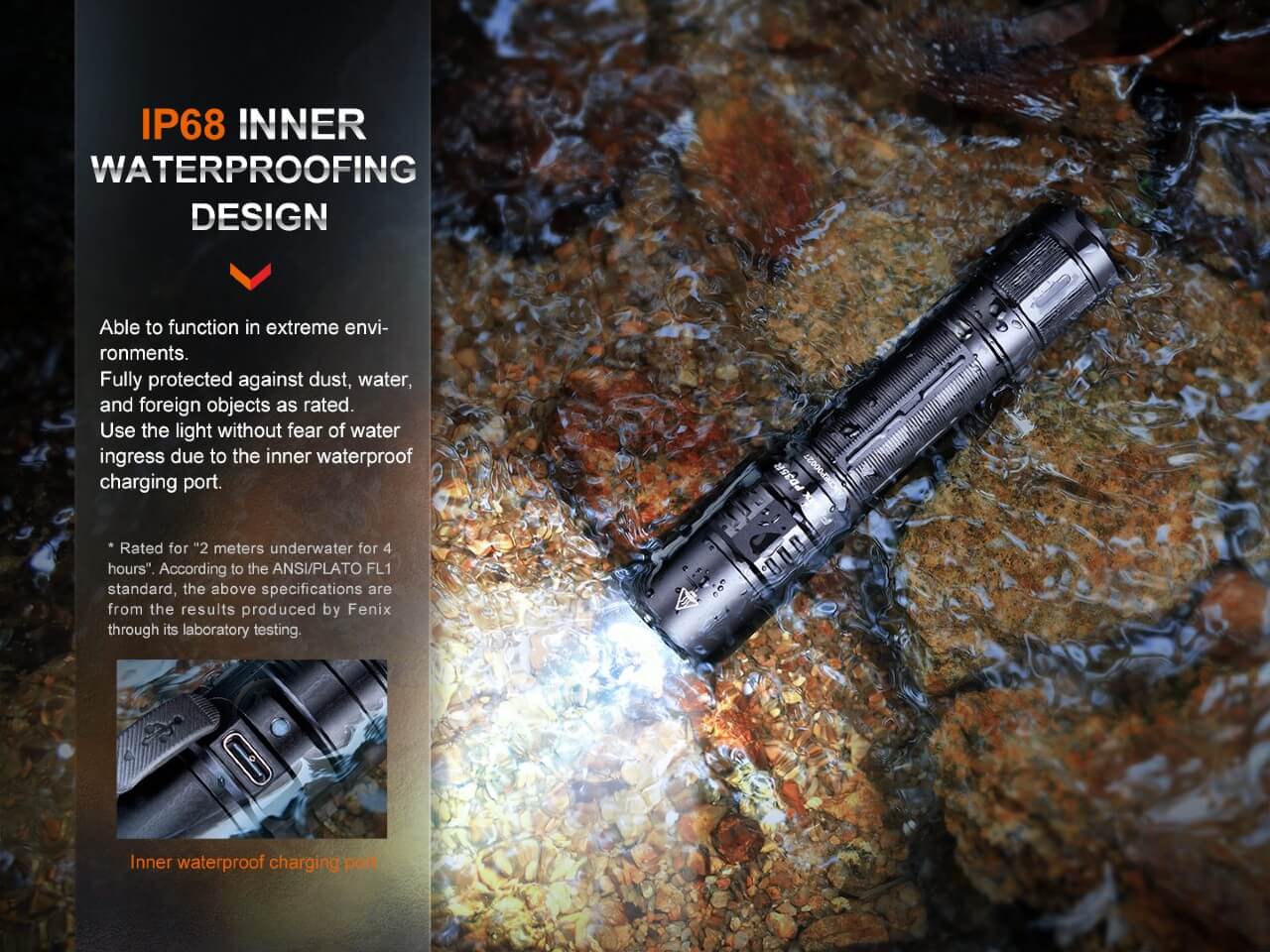Fenix PD35R Compact Rechargeable Tactical Flashlight Fenix Store