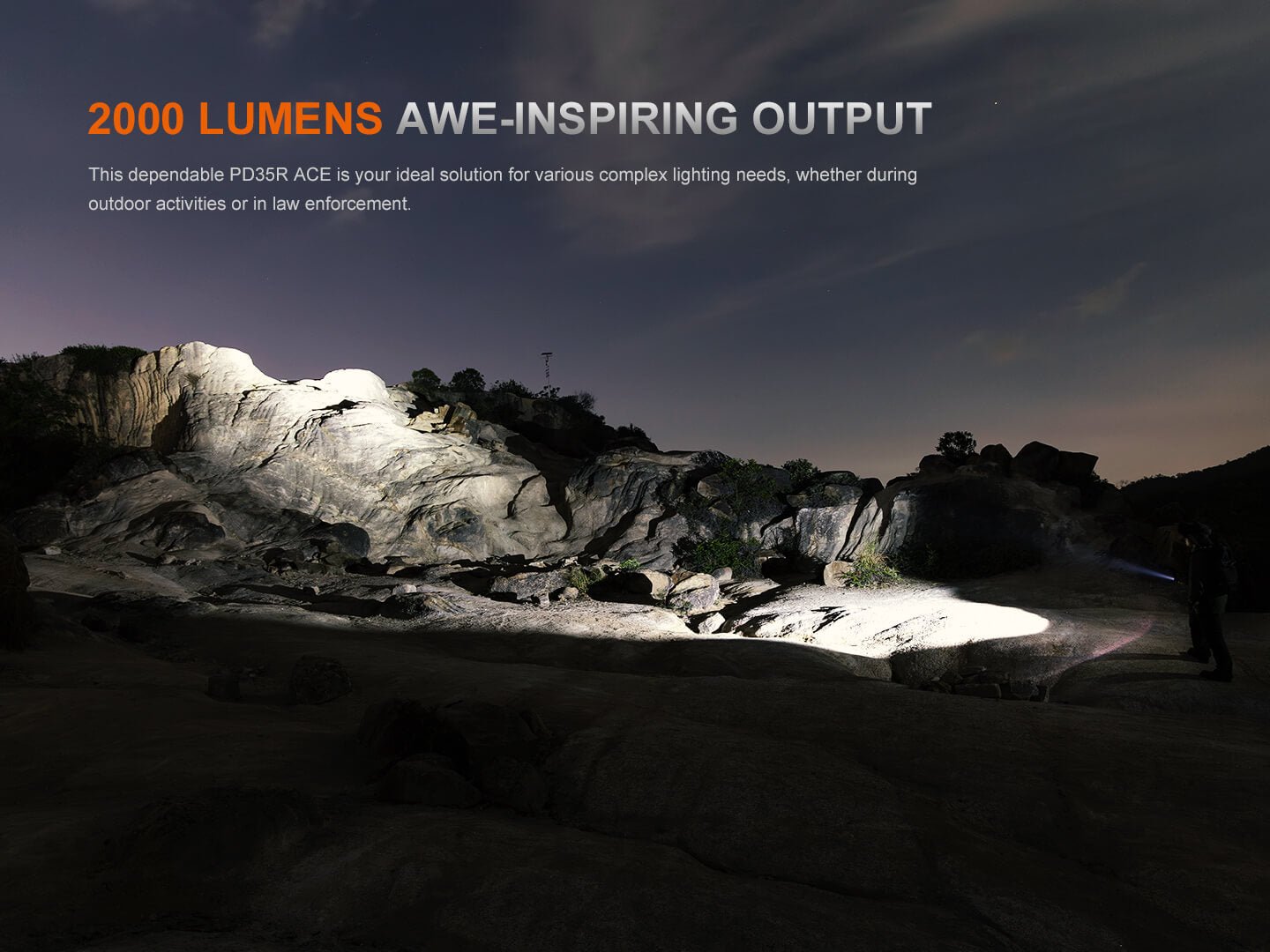 Fenix PD35R ACE Multi-mode Tactical Flashlight + FREE CL01 Mini Lantern Fenix Store