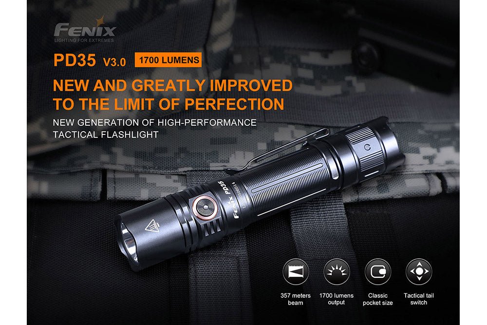 Fenix PD35 V3.0 Everyday Carry Flashlight - 1700 Lumens Fenix Store