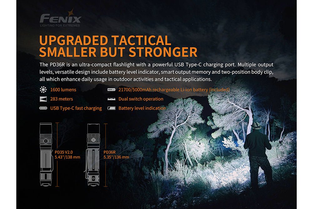 Fenix PD36R Tactical LED Flashlight - Discontinued Fenix Store