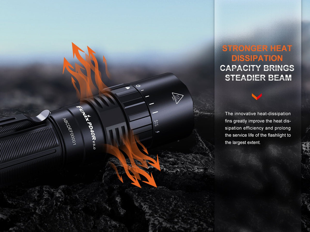 Fenix PD40R V3 Rechargeable Flashlight Fenix Store