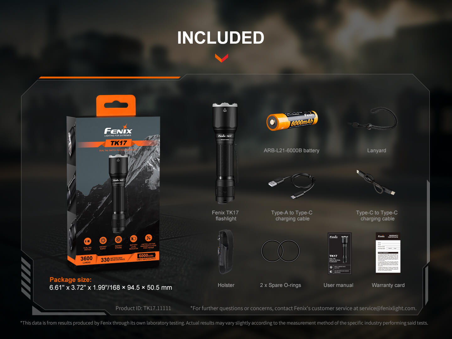 Fenix TK17 Dual Switch Tactical Flashlight Fenix Store