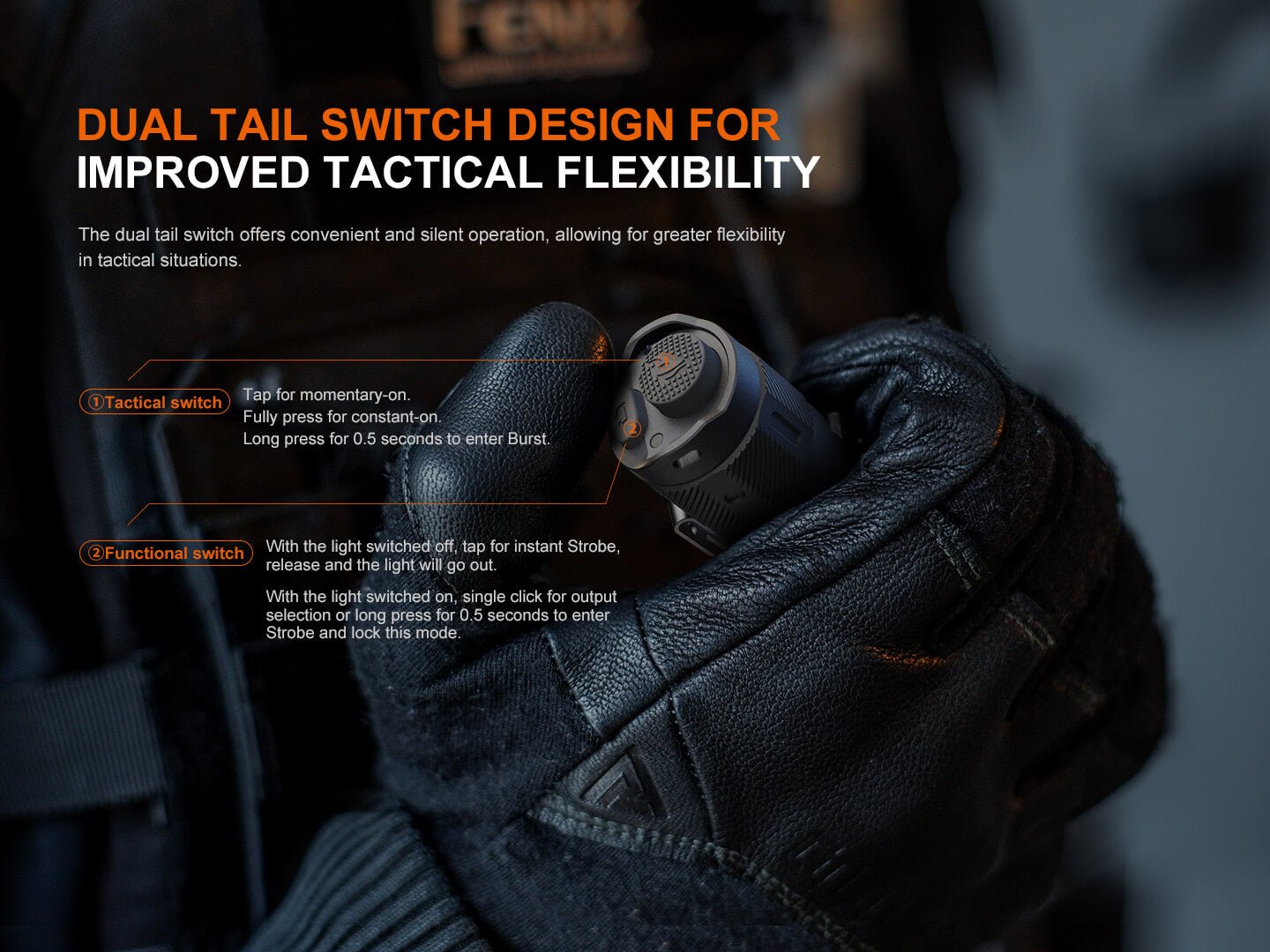 Fenix TK17 Dual Switch Tactical Flashlight Fenix Store