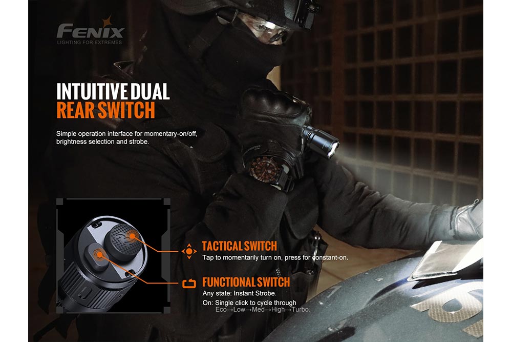 Fenix TK20R V2.0 Rechargeable Flashlight with FREE T5 Tactical Pen (optional) Fenix Store