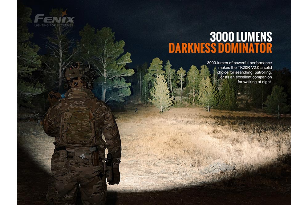 Fenix TK20R V2.0 Rechargeable Flashlight with FREE T5 Tactical Pen (optional) Fenix Store