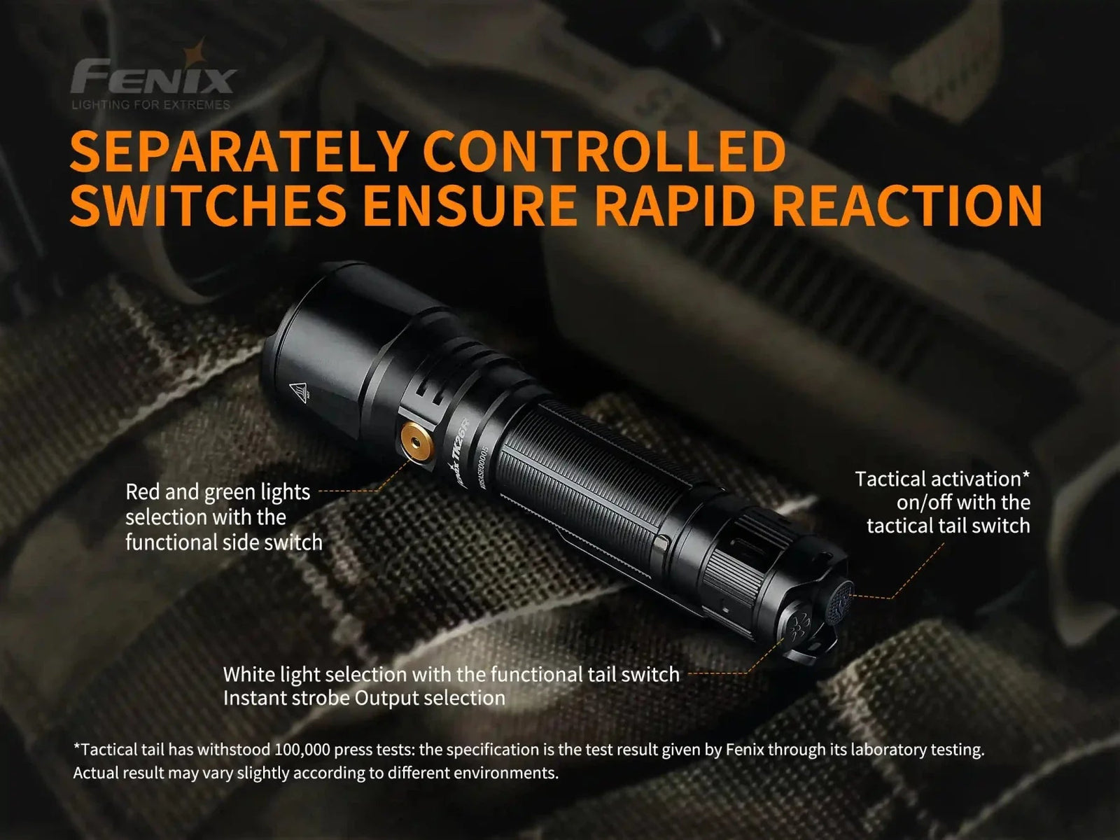Fenix TK26R Tactical LED Flashlight - 1500 Lumens Fenix Store