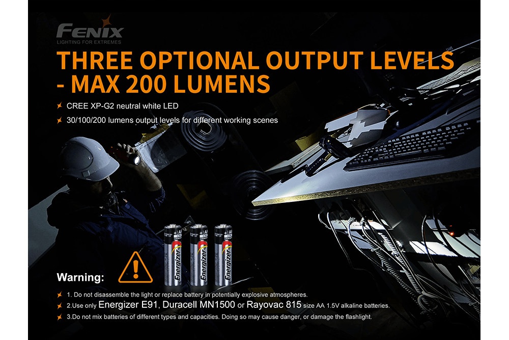 Fenix WF11E Intrinsically Safe Flashlight Fenix Store