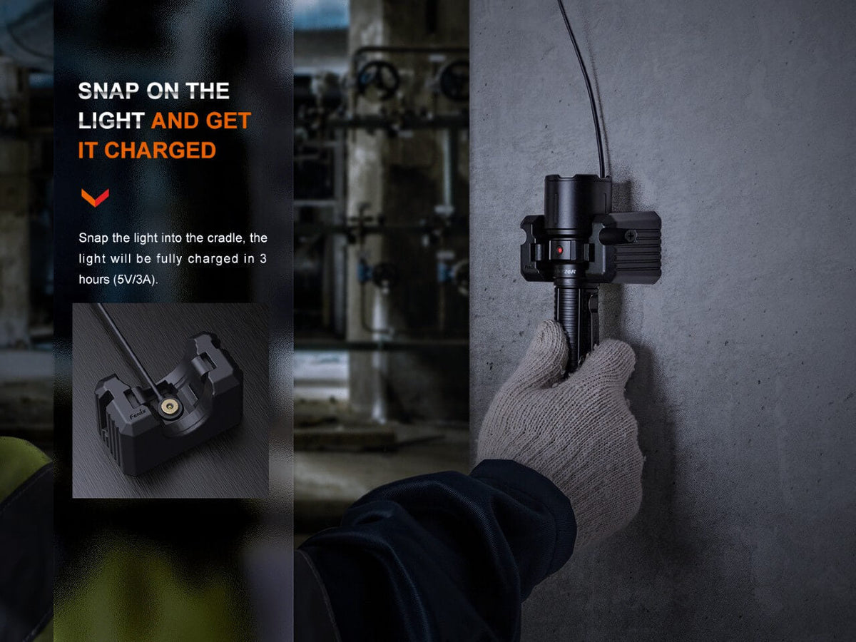 Fenix WF26R Cradle Charging LED Work Flashlight Fenix Store
