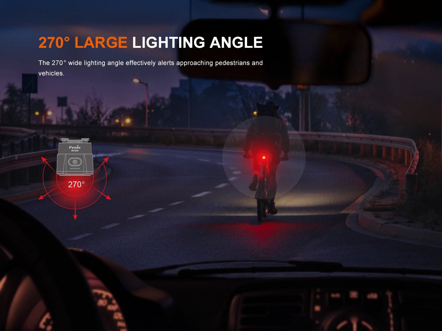 Fenix BC06R Smart-Brake Bicycle Taillight Fenix Store