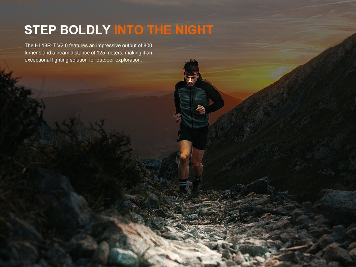 Fenix HL18R-T V2 Lightweight Trail Running Headlamp Fenix Store
