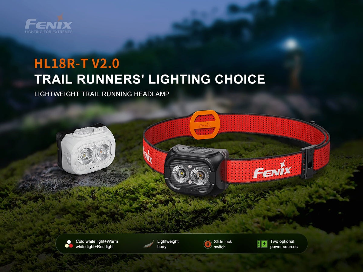 Fenix HL18R-T V2 Lightweight Trail Running Headlamp Fenix Store