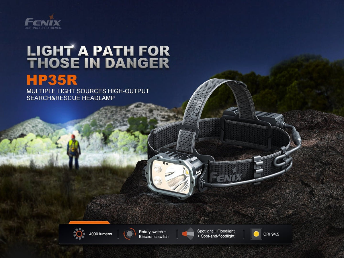 Fenix HP35R Search and Rescue Headlamp Fenix Store