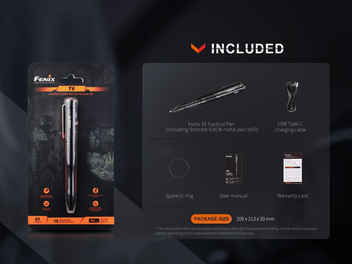 Fenix T6 Tactical LED Penlight Fenix Store