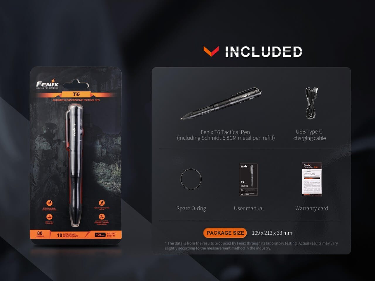 Fenix T6 Tactical LED Penlight Fenix Store