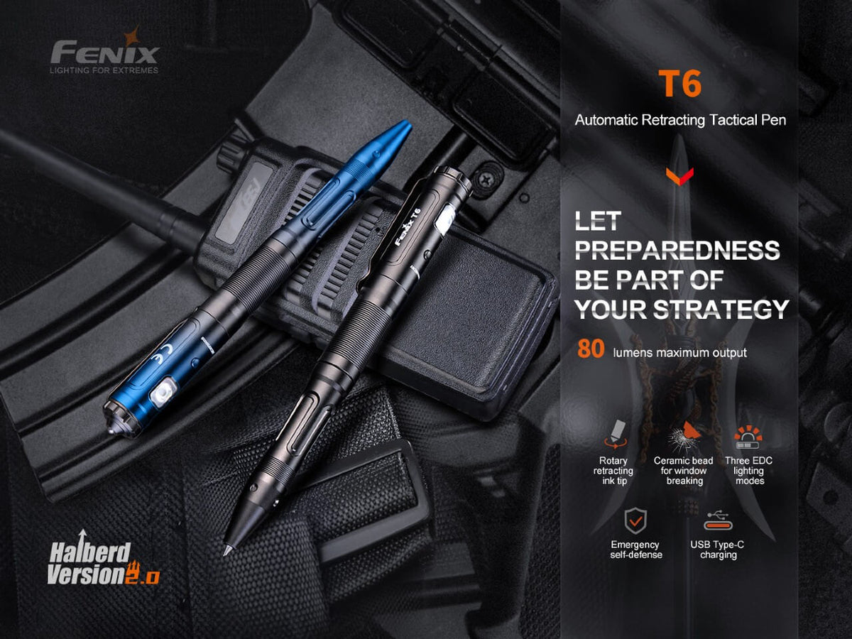 Fenix T6 Tactical LED Penlight Fenix Store