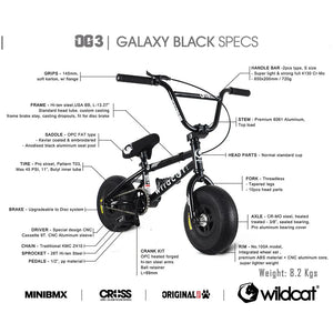 OG3A Galaxy Black Wildcat Mini BMX